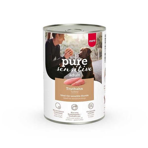 Mera Pure Sensitive Adult Hindili Yetişkin Köpek Konservesi 400 Gr