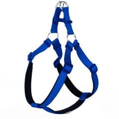 Doggie Comfort Dokuma Ronin Köpek Göğüs Tasması Xxlarge Mavi 2.5x70-80 Cm