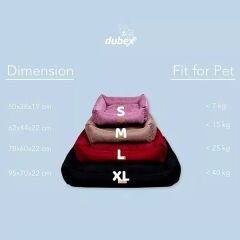 Dubex Dondurma Dikdörtgen Köpek ve Kedi Yatağı Siyah/Sarı Xlarge 95x70x22 Cm