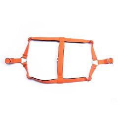 Doggie Comfort Dokuma Ronin Köpek Göğüs Tasması Xxlarge Turuncu 2.5x70-80 Cm