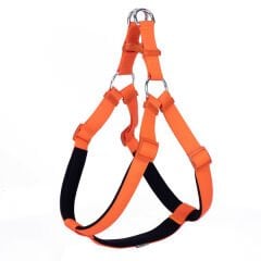 Doggie Comfort Dokuma Ronin Köpek Göğüs Tasması Xxlarge Turuncu 2.5x70-80 Cm