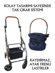 Tommy Evcil Hayvan Arabası 76, 5 X  48 X 99 cm Lacivert Max 15 kg