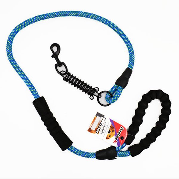 Euro Dog Reflektörlü Köpek Uzatma Tasması Mavi 15 Mm 120 Cm