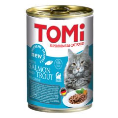 Tomi Somon ve Alabalıklı Yetişkin Konserve Kedi Maması 400 Gr