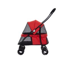 Tommy Evcil Hayvan Arabası 67x47x98 Cm Kırmızı Max 15 Kg