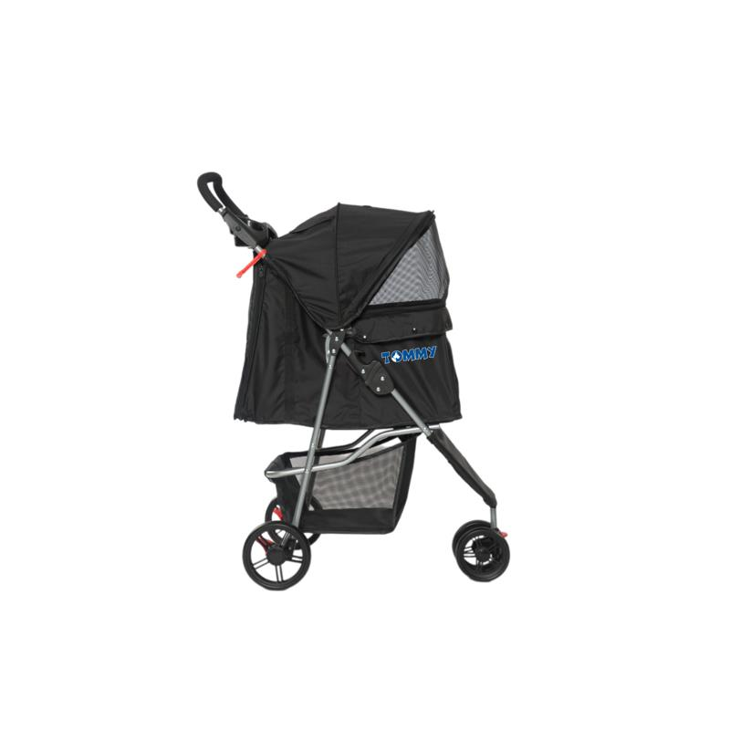 Tommy Evcil Hayvan Arabası 81x45.5x101 Cm Siyah Max 15 Kg