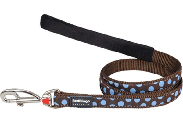 Red Dingo Kahverengi Mavi Benekli Köpek Uzatma Tasması 20 Mm