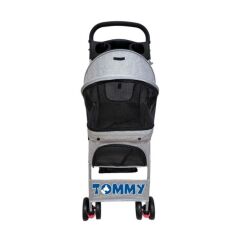 Tommy Evcil Hayvan Arabası 80.5x45.5x101 Cm Gri Max 15 kg