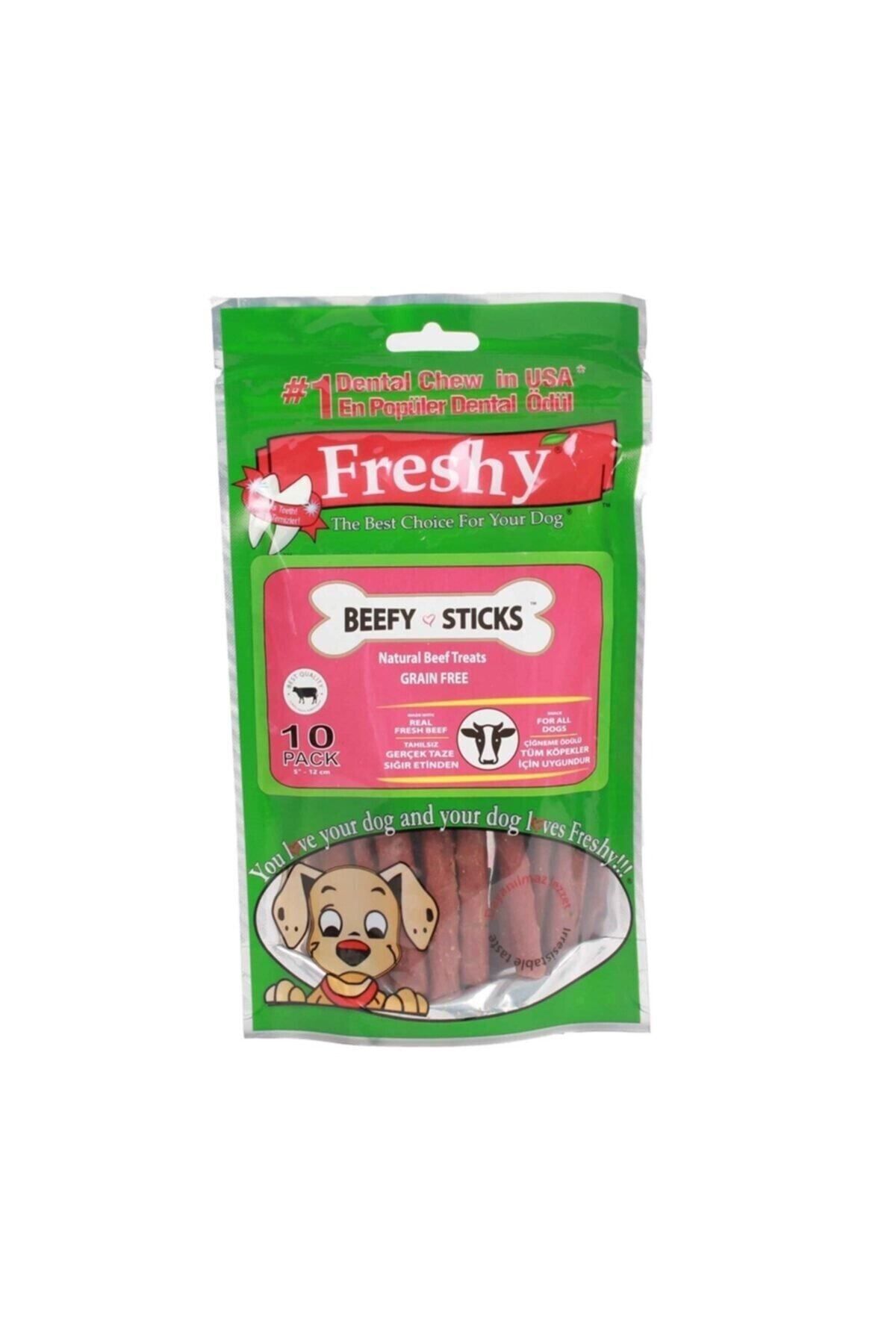 Freshy Beefy Sticks Gerçek Sığır Etli Köpek Ödül 10'lu
