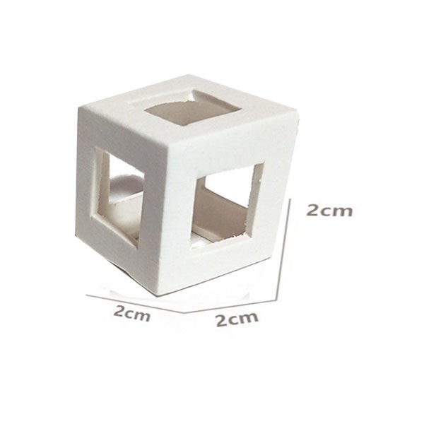 Chicos Akvaryum Karides Seramik Küp Beyaz Kalın 2x2 Cm