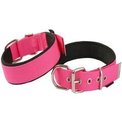 Actirex Neon Köpek Boyun Tasması Pembe Medium 1.5x25-30 Cm
