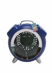 M-Pets Sixties Saat Şeklinde Kedi ve Küçük Irk Köpek Taşıma Çantası 40x44x26 Cm Mavi