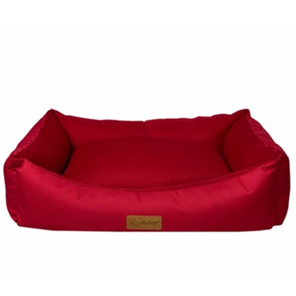 Dubex Dondurma Dikdörtgen Köpek ve Kedi Yatağı Kırmızı Large 78x60x22 Cm