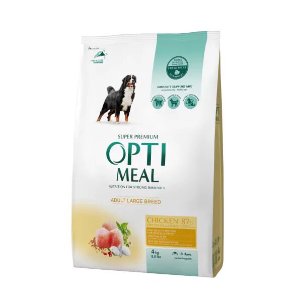 Optimeal Büyük Irk Tavuklu Yetişkin Köpek Maması 4 Kg