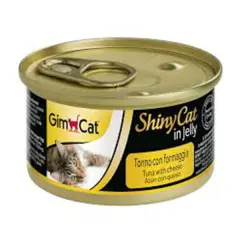 Gimcat Shinycat Tuna Balıklı Peynirli Konserve Kedi Maması 1 Adet 70 Gr
