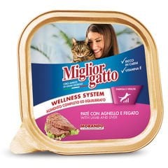 Miglior Kuzu ve Ciğerli Yetişkin Kedi Konservesi 100 Gr