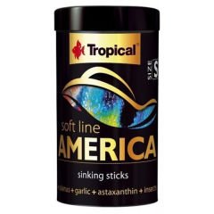 Tropical Softline America Kuzey ve Güney Amerika Balıkları için Yumuşak Taneli Balık Yemi Small 100 Ml 56 Gr