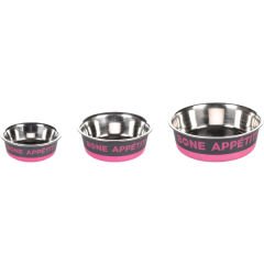 Flamingo Appetit Desenli Köpek Mama ve Su Kabı Fuşya 900 Ml