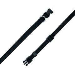 Doggie Classic Dokuma Köpek Boyun Tasması Medium Siyah 1x20-30 Cm