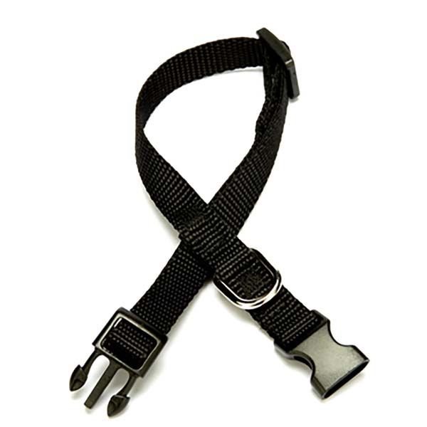 Doggie Classic Dokuma Köpek Boyun Tasması Medium Siyah 1x20-30 Cm