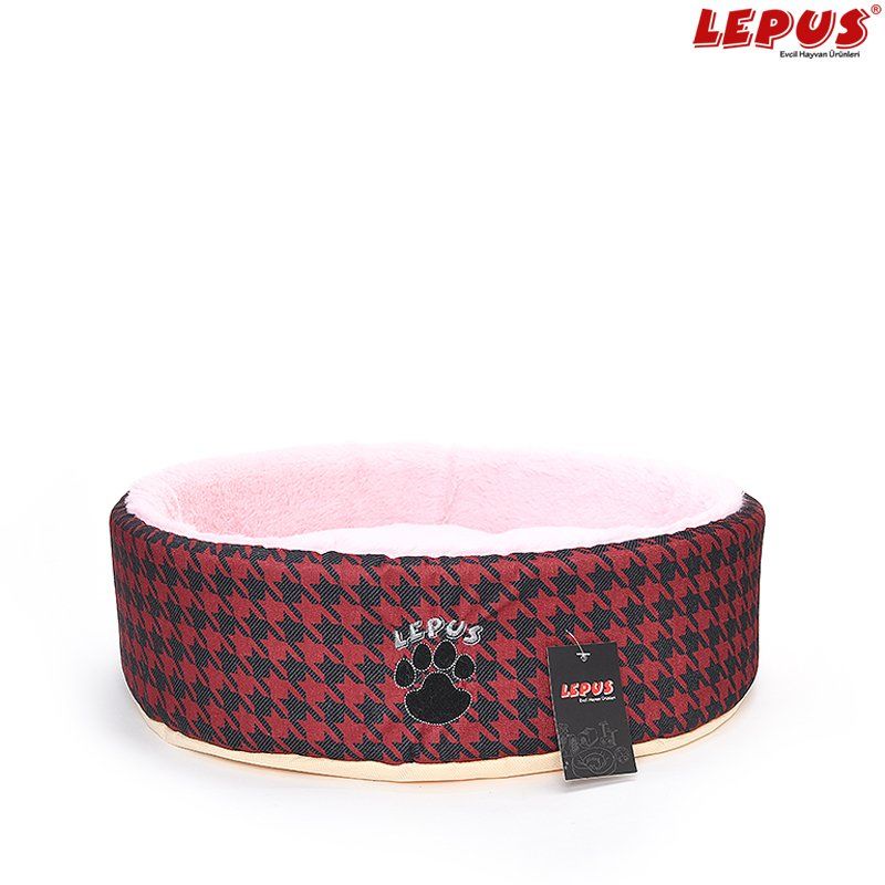 Lepus Sünger Köpek Yatağı Bordo 50x17h cm