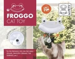 M-Pets Froggo İnteraktif Kurbağa Kedi Oyuncağı 17x18.5x6 Cm Beyaz