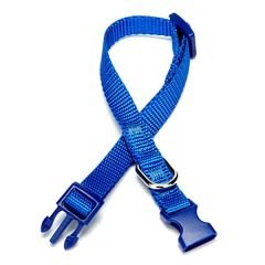 Doggie Classic  Dokuma Köpek Boyun Tasması Medium Mavi 1x20-30 Cm