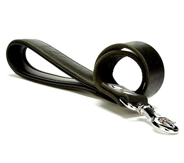 Doggie Fırstclass Köpek Deri Gezdirme Tasması  Medium Siyah 3x100 Cm