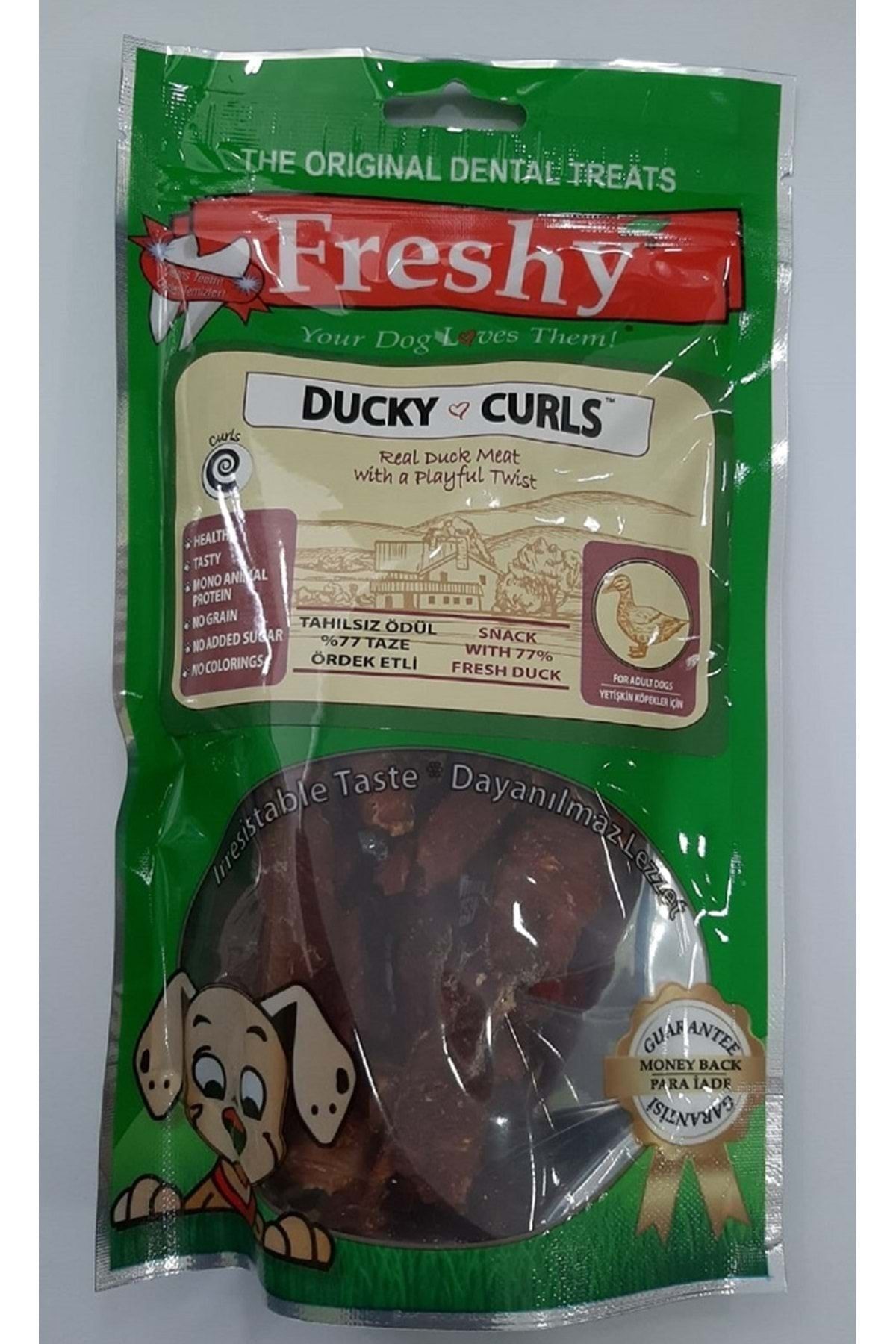 Freshy Ducky Curls Doğal Ördek Etinden Burgu Ödül
