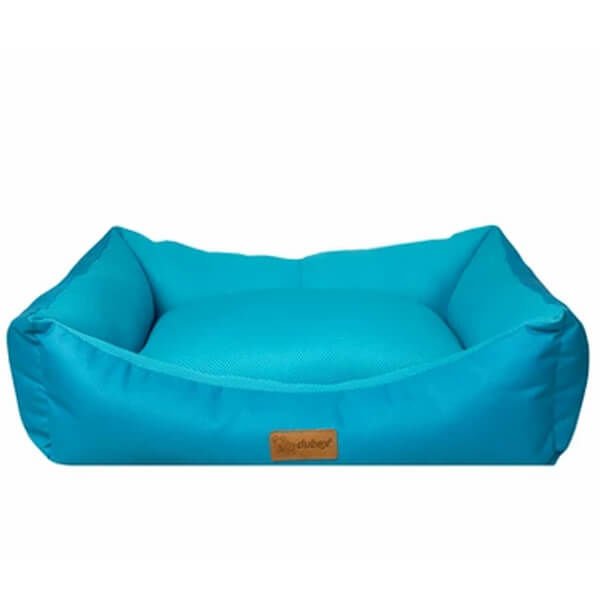 Dubex Dondurma Dikdörtgen Köpek ve Kedi Yatağı Açık Mavi Large 78x60x22 Cm