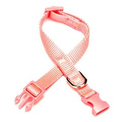 Doggie Classic  Dokuma Köpek Boyun Tasması Medium Pembe 1x20-30 Cm