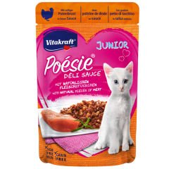 Vitakraft Poesie Soslu Hindi Etli Yavru Konserve Kedi Maması 85 Gr