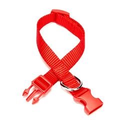 Doggie Classic  Dokuma Köpek Boyun Tasması Medium Kırmızı 1,5x25-40 Cm