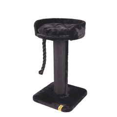 M-Pets Panther Premium Liana Kedi Tırmalama Tahtası Siyah 55x55x96 Cm