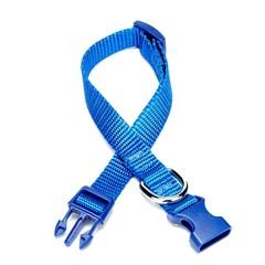 Doggie Classic  Dokuma Köpek Boyun Tasması Medium Mavi 1,5x25-40 Cm
