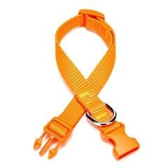 Doggie Classic  Dokuma Köpek Boyun Tasması Medium Turuncu 1,5x25-40 Cm