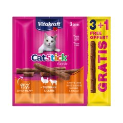 Vitakraft Stick Kuzu ve Hindili Kedi Ödül Maması 4 Adet 18 Gr