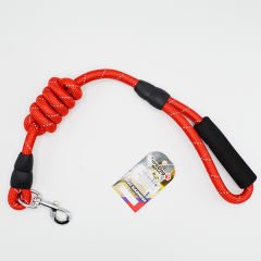 Euro Dog Köpek Uzatma Tasması Reflektörlü Turuncu 14 Mm 120 Cm
