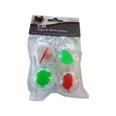 Eastland Aynalı Şeffaf Plastik Top Kedi Oyuncağı 4 Cm