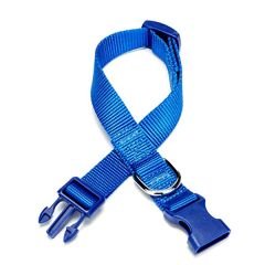 Doggie Classic  Dokuma Köpek Boyun Tasması Medium Mavi 2x30-45 Cm