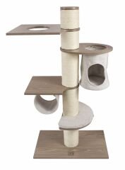 M-Pets Catelite Leonardo Kule Kedi Tırmalama Tahtası krem/Kahverengi 68x40x127 Cm