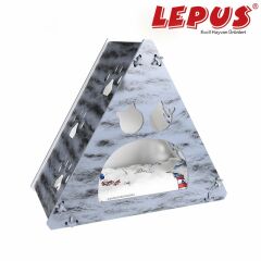 Lepus Prizma Kedi Yuvası Hardal 35x53x61h cm