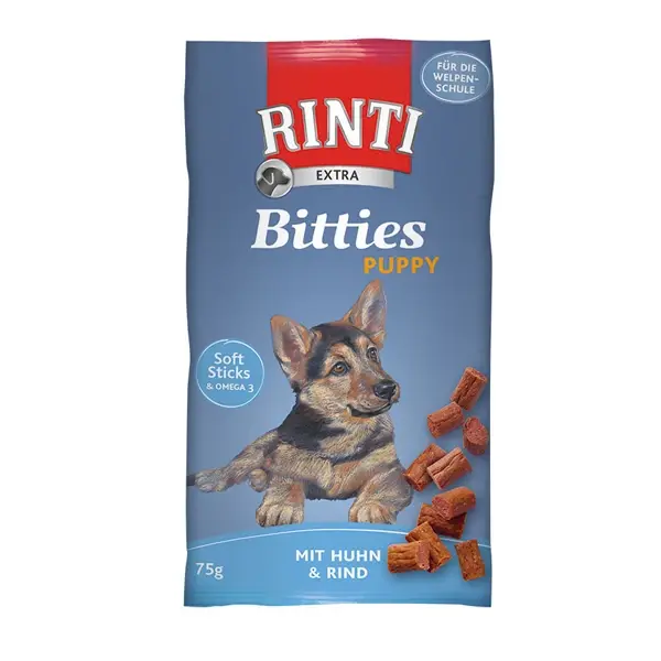 Rinti Extra Tavuk ve Sığır Etli Yavru Köpek Ödül Maması 1 Adet 75 Gr