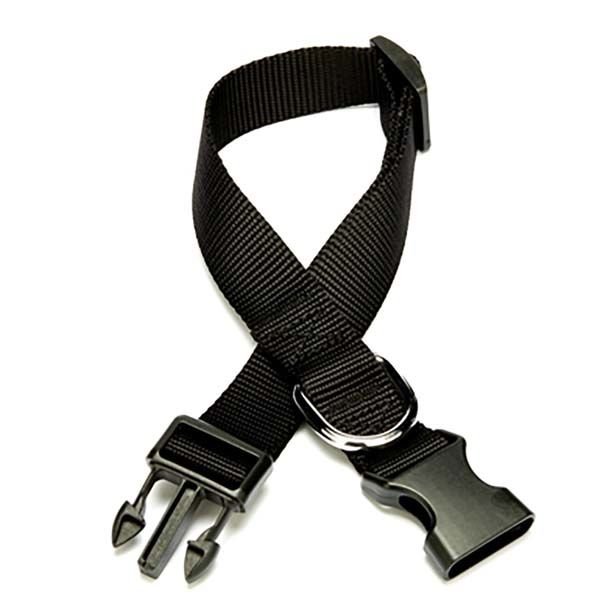 Doggie Classic  Dokuma Köpek Boyun Tasması Medium Siyah 2,5x40-50 Cm
