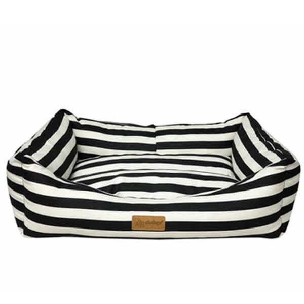 Dubex Makaron Dikdörtgen Yatak VR09 Siyah Çizgili (L) 78x60x22h Cm