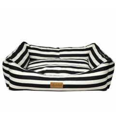 Dubex Makaron Dikdörtgen Yatak VR09 Siyah Çizgili (L) 78x60x22h Cm