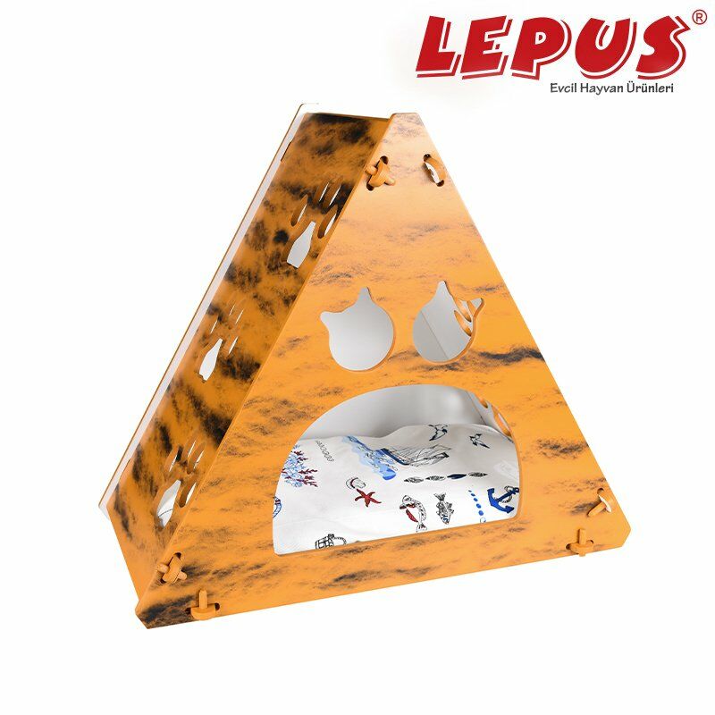 Lepus Prizma Kedi Yuvası Krem 35x53x61 Cm