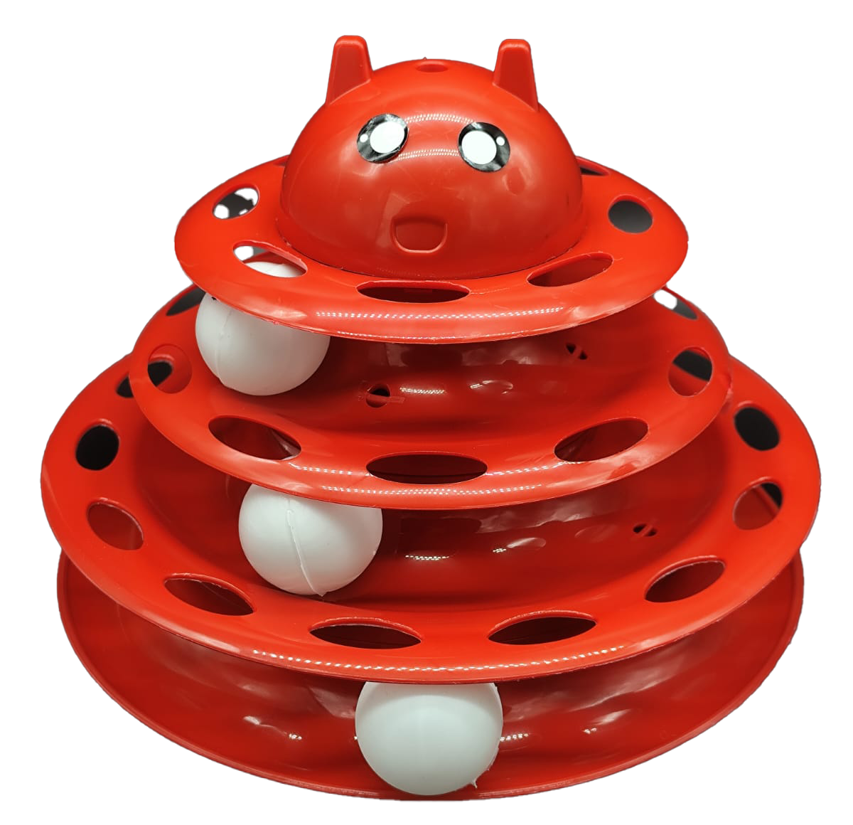 Catlife 3 Katlı Plastik Kedi Oyuncağı Renkli 25x18 Cm