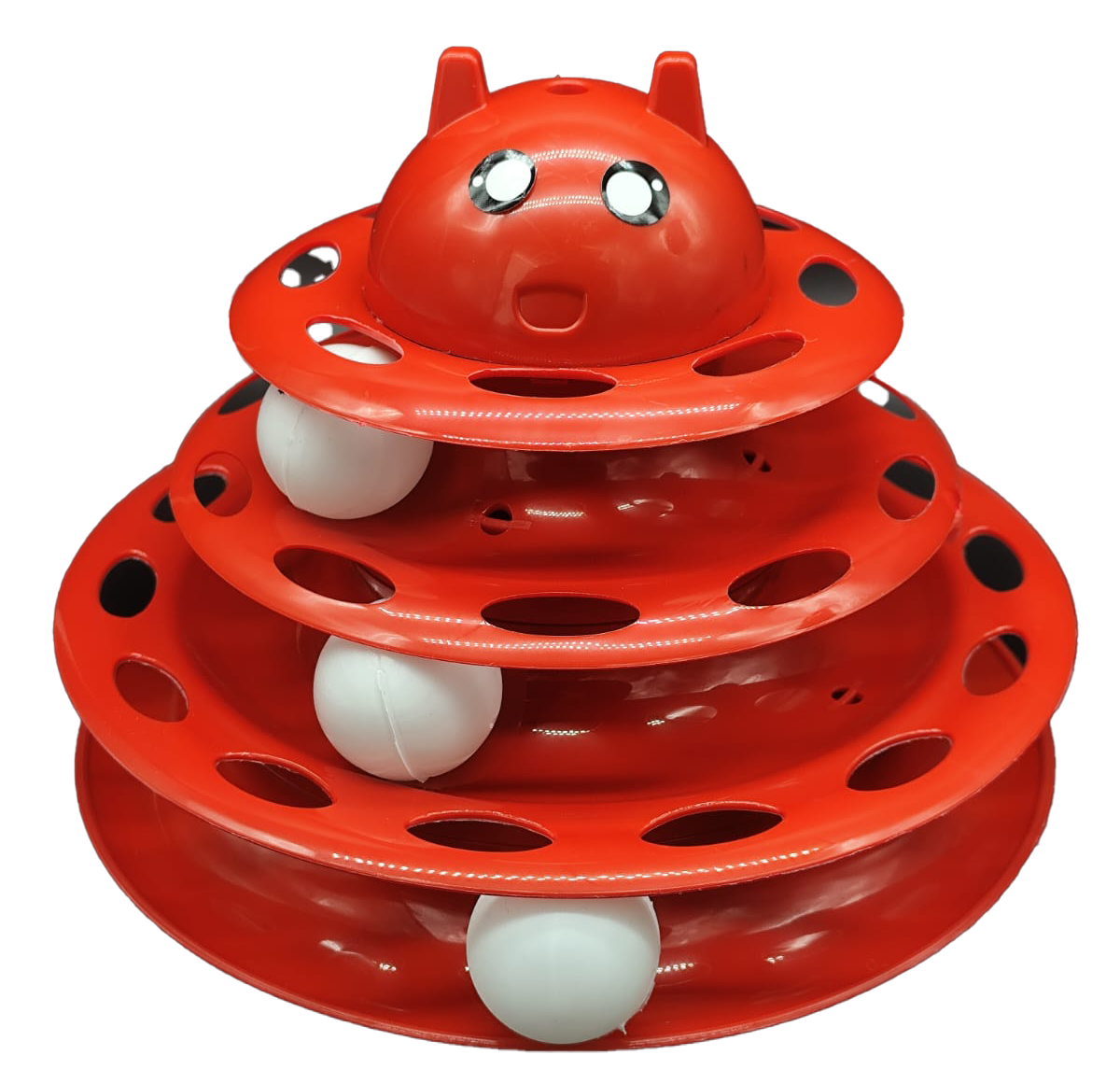 Catlife 3 Katlı Plastik Kedi Oyuncağı Renkli 25x18 Cm