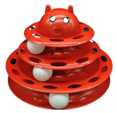 Catlife 3 Katlı Plastik Kedi Oyuncağı Renkli 25x18 Cm